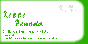 kitti nemoda business card